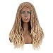 FASHION IDOL 21" Synthetic Long Dreadlock Wig 613 Curly Rolls Twist Braids Wig Faux Locs braids Hair Wig African American Wigs for Black Women (T27/613F/613)
