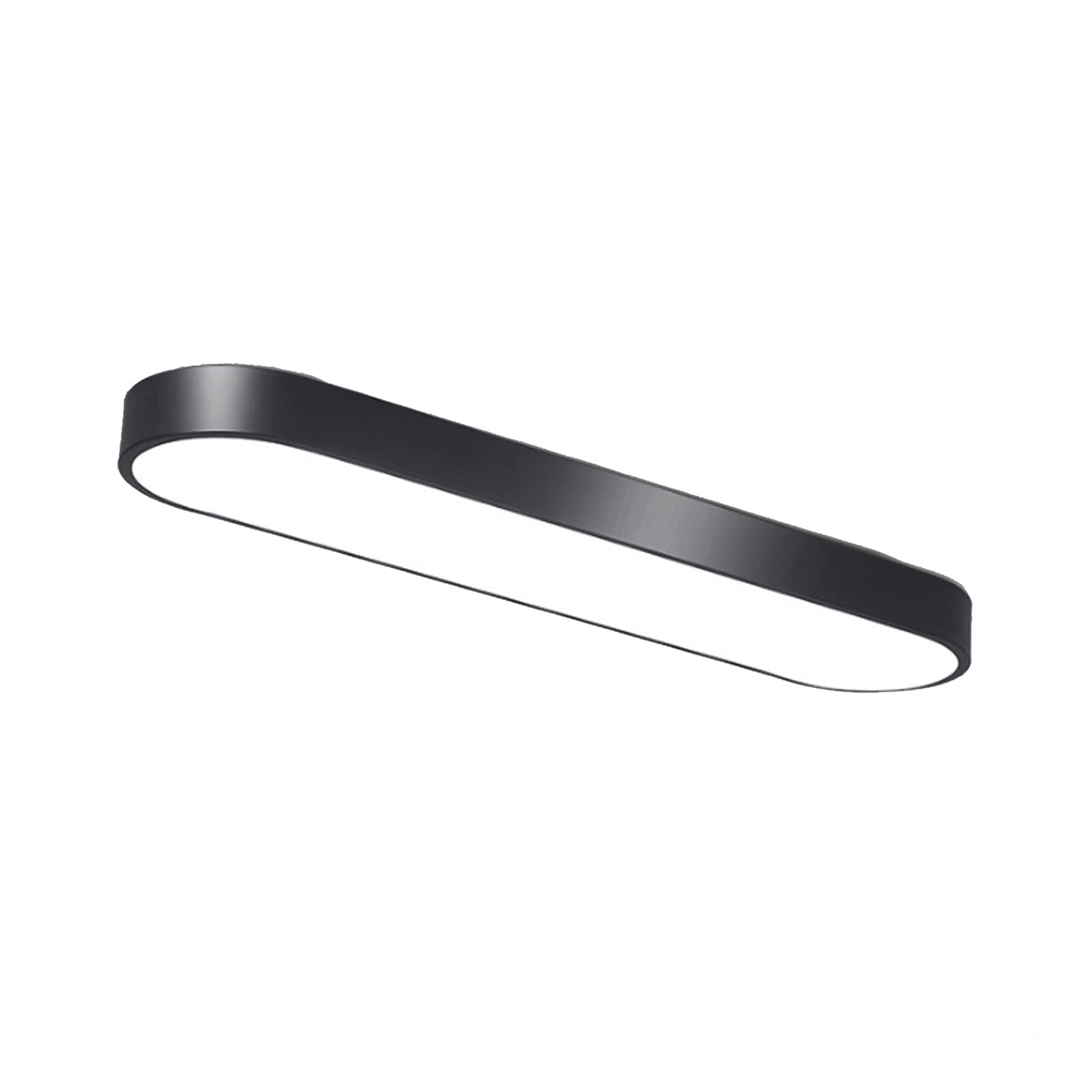 ANBTUKJ LED Linear Flush Ceiling Light CCT Dimmable Waterproof Lamp for Kitchen Hallway Laundry Garage, 50cm Black