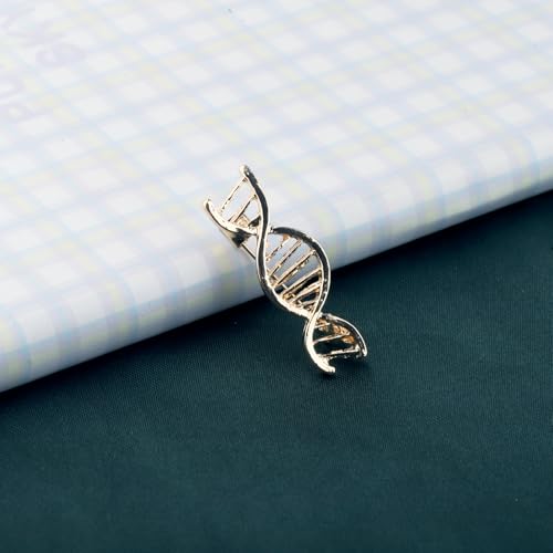 Image of PLITI Scientist Gift Biology Chemistry Jewelry Science Student Graduation Gift DNA Brooch Pin For Lab Tech Lover