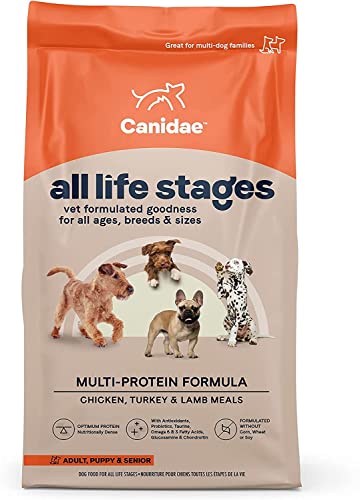 Canidae All Life Stages Premium Dry Dog Food for All Breeds, All Ages, Chicken Meal and Rice Formula (15lb)