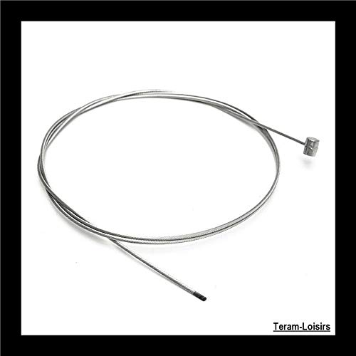 Câble Frein/Embrayage Universel TERAM 1m + Serre-Câbles - Pour Vélo, Moto, Scooter, Quad