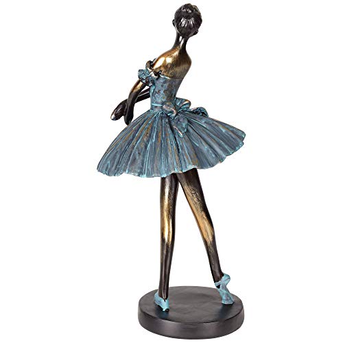 Dahlia Studios Ballerina 12" High Decorative Sculpture In Verde Bronze #TOP5