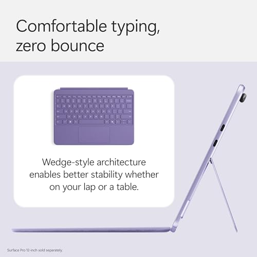 Microsoft Surface Pro Keyboard and Slim Pen 2 Bundle for Surface Pro 12" Device, Alcantara Material, Violet - image 8