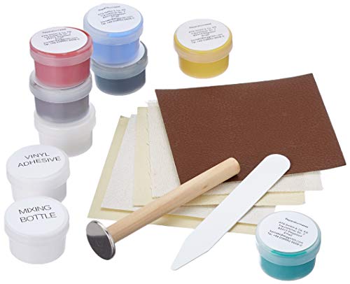 Atg - Voiture Housses Cuir Réparation Kit - Set de Réparation Smart Pour Cuir, Simili Cuir Et Vinyle - Professionnel & Pratique Entretien de Valeur Pour Votre Voiture - 15 Pièces