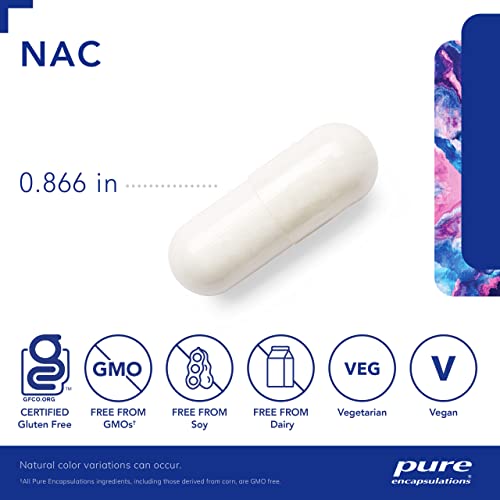image for Pure Encapsulations NAC 600 mg - NAC Supplement for Lung Health & Immu