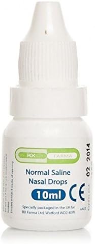 3 x 10ml Normal Saline Nasal Blocked Nose Drops for Children