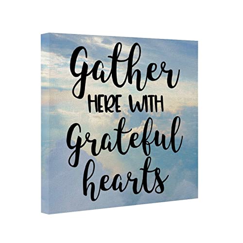 Pictures Prints, Gather Here with Grateful Hearts Framed Canvas P...