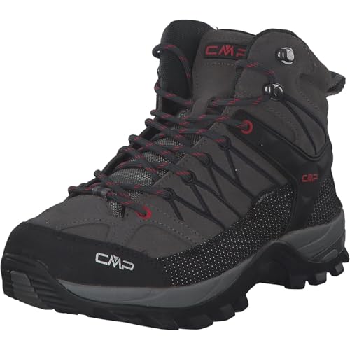 CMP RIGEL MID TREKKING SHOES WP, Zapatos de trekking, Hombre, Asphalt Syrah, 43 EU