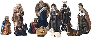 Nativity Figurines Set 11pcs Nativity Scene Figurine Set Christmas Crib Figures Nativity Resin Christmas Decoration Nativity Figurines Christmas Resin Figurines Christmas Miniature Ornament
