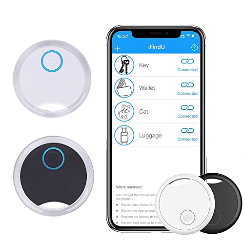 XUBX 2 Piezas Buscador de Llaves Bluetooth, Key Finder Buscadores de artículos, Smart Tracker...