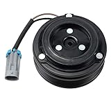 Riemenscheibe mit Lager (5-rillig 5PK, Aussendurchmesser ca. 105mm), Magnetspule mit Stecker (12V).