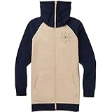 Regular Fit Burton Damen Hoodie W INDIETRP LNG FZ, Größe:S, Farben:crmbru/drsblu