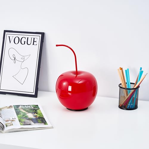 Cherry Lamp for Bedroom, Kitchen, Living Room, Office with Gift Vase Mat, Red Lamp with Cute Cherry Decor for Women, Kids, Gifts, (Bulb Included, Adapter, USB Powered) Cherry Lamp for Bedroom, Kitchen, Living Room, Office with Gift Vase Mat, Red Lamp with Cute Cherry Decor for Women, Kids, Gifts, (Bulb Included, Adapter, USB Powered)