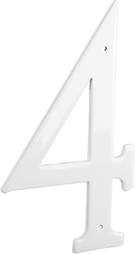 Montague Metal Products CSHN-8-4-W - Placa de aluminio para exteriores, tamaño mediano, color blanco