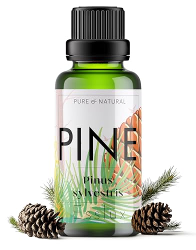 Image of Esslux Pine Essential Oil for Diffuser - 100% Pure & Natural | Invigorating Fall Pine Aroma for Candle Making, Soap Making & DIY Projects | Perfect for Aromatherapy & Refreshing Spaces, 60 ML