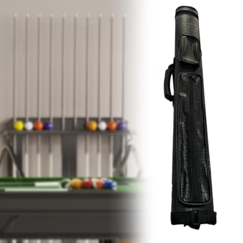 Menolana Pool Cues Case Billiard Pool Cue Carrying Bag 4 Holes Professional Zipper, Outdoor Container Billiard Pole Storage Bag