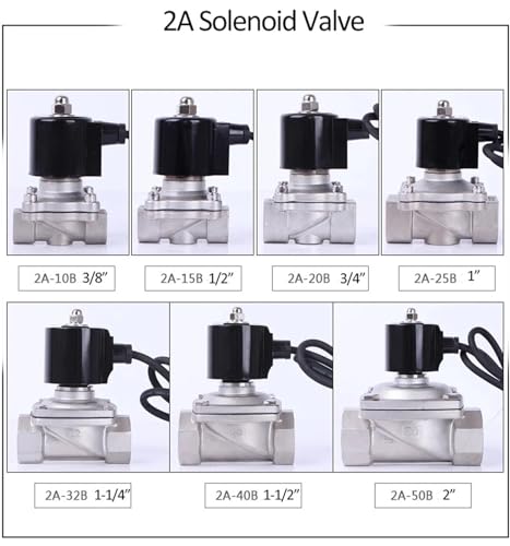 Électrovanne d'eau 24 V en acier inoxydable durable NPT-24VAC
