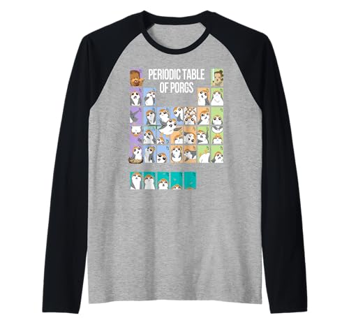 T-shirt Star Wars Raglan Porgs imprimé baseball pour adulte passionné de cinéma