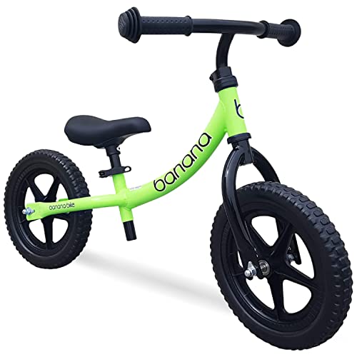 Banana Balance Bike for Age 1-5 Year Old Kids - Bicycle for Kids - First Cycle for Toddler Boys and Girls - 12 Inch Baby Bike - Fun and Easy Way to Learn Bike Riding - Ideal Kids' Training Bikes