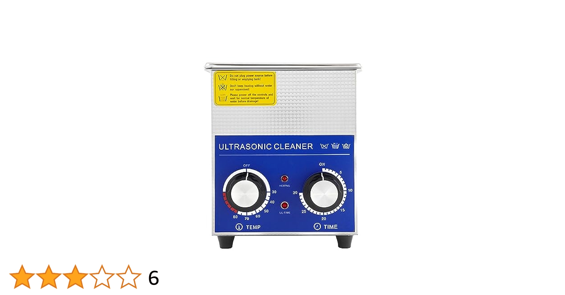 Amazon | Frifreego 超音波洗浄機 ノブ制御 1.3L 20-80℃ 0-30min