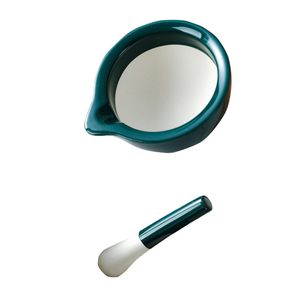 Healifty Ceramic Food Grinding Bowl Set Pestle Multi-Functional Garlic Masher for Baby Food