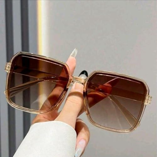 3 قطع من النظارات الشمسية مربعة الشكل بتصميم كلاسيكي بسيط وعصري ومتعدد الاستخدامات