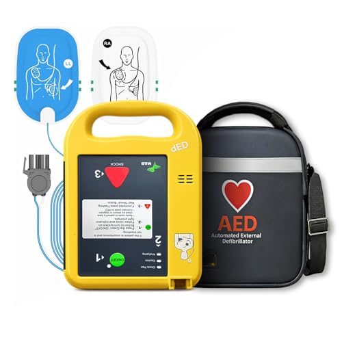 AED Automatic External Defibrillator Portable Machine Emergency Suitable for Home Gym Office School and Public Access (Subway/Mall)