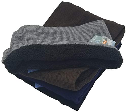 Winter Neck Gaiter, 12 Pack, Fleece Lined Interior Warm Cold Weather Scarf Wrap, Mens Or Womens Bulk (12 Pack Assorted Solids) #TOP5