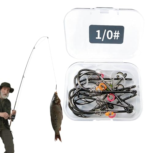 Crochets de pêche crevettes vivantes, Crochets de pêche en Eau salée - Crochets de compensés en Eau salée,Outil de Capture de Poisson résistant à...