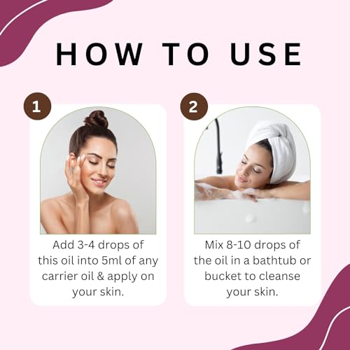 Image of Aroma Treasures Lavender Essential Oil | 100% Pure & Natural Theraputic Essential oil for healthy Skin, body, Aromatherapy - 10ml