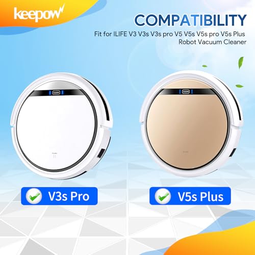 KEEPOW-10-Pack-HEPA-Filters-Replacement-Compatible-with-ILIFE-V3s-V3s-pro-V5-V5s-V5s-Pro-V5s-Pro-2-V5s-Plus-Robot-Vacuum-Cleaner KEEPOW 10 Pack HEPA Filters Replacement Compatible with ILIFE V3s V3s pro V5 V5s V5s Pro V5s Pro 2 V5s Plus Robot Vacuum Cleaner