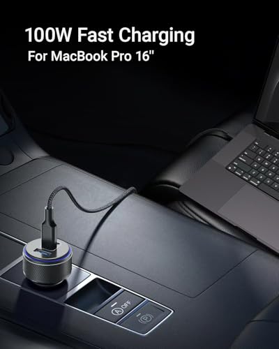 USB-C Car Charger for iPhone 17, 167.5W Max 3-Port Type-C Fast Charging Cigarette Lighter,Charger Adapter for iPhone 17/16/15/14/13,Samsung S24/S23/S22,Pixel,iPad Air,AirPods,Android - image 2