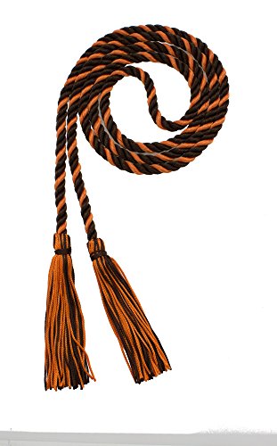 Image of Graduation Honor Cord - Brown /Orange - Every School Color Available - Made in USA
