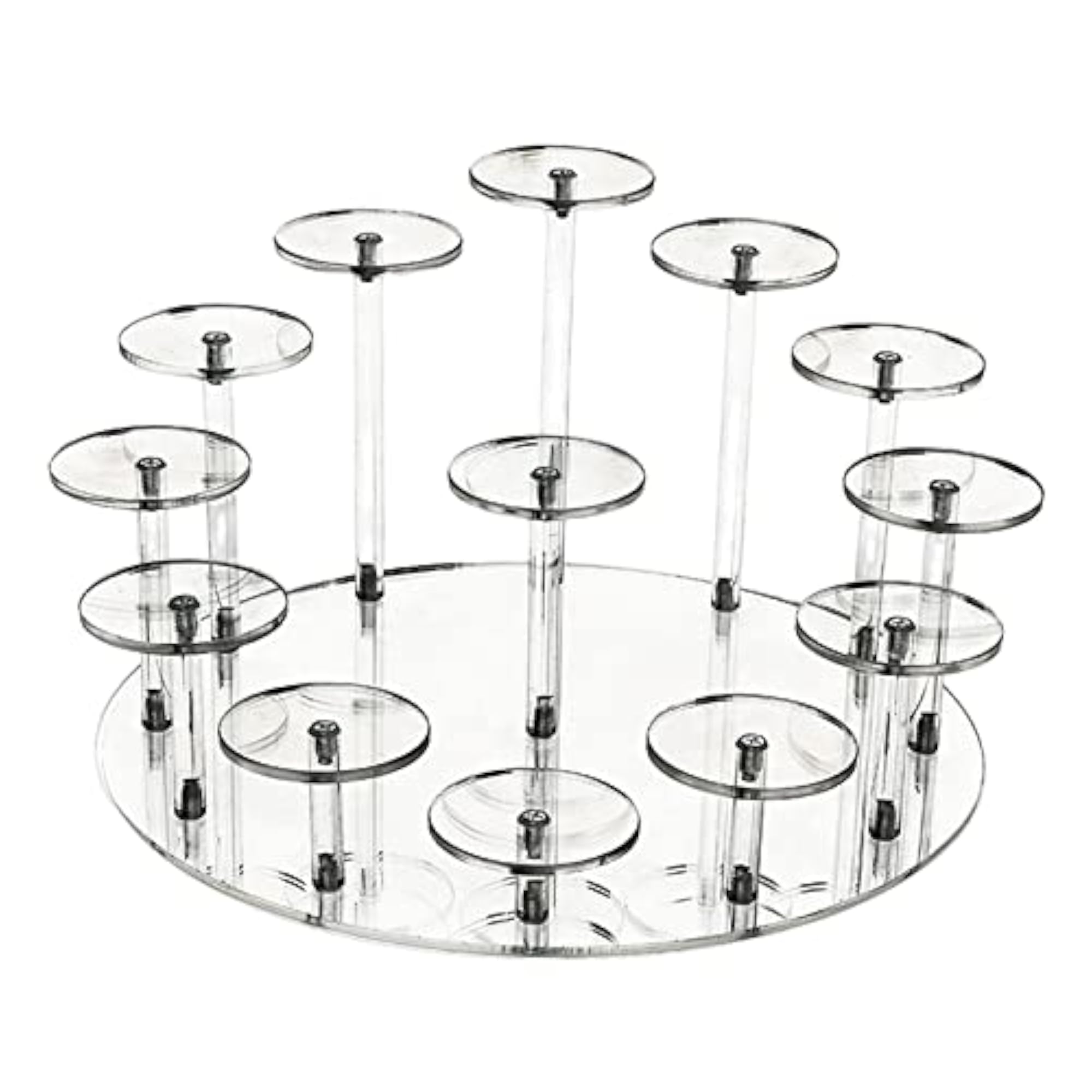 Round Acrylic Display Stand for Rings Organizer