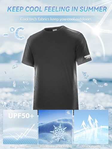 1 or 3 Pack Men's Rash Guard UPF 50+ Sun Protection Short Sleeve T-Shirts Lightweight Quick Dry SPF UV Swim Tees4