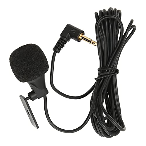 Audio Para Autos, Wireless Zooke Micrófono Estéreo para Automóvil, Micrófono Externo de Alta Sensibilidad de 3,5 Mm Seguro y Confiable para Pared