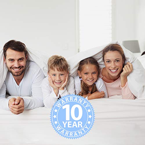 MP2 Waterproof Mattress Protector Pad Queen Size Bed Mattress Cover for Moving 100% Breathable Cooling Cotton Terry, Deep Pocket Fits 4"-21", Stain Release 3M Scotchgard