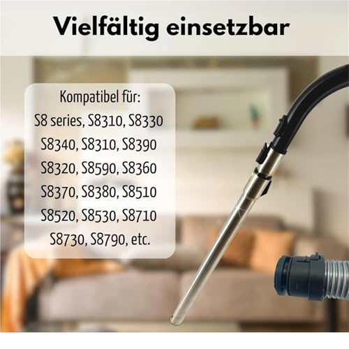 Tuyau d'aspirateur pour S8 S8390 S8340 flexible d'extraction