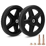 IHDYPPEW 2 Pack Lawn Mower Wheels, 12 x 1.75 Inch Camp Push Mower Wheel Kits, Wheel Chair Wheels, Push Lawn Mowers, Fits Most Standard push Lawn Mowers, Durable, Heavy-Duty & Easy-Install