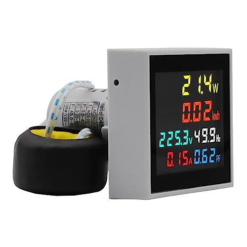 Moniteur de puissance électrique blanc pour contrôler la consommation de la maison AC 250-450V