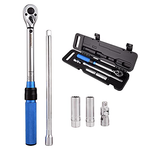  Vistreck 10 ~ 60 Nm Set di chiavi dinamometriche multifunzione Giunto universale 360 ° Set di strumenti di utilità a rotazione libera per la riparazione di auto