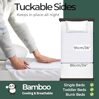 Hygge Sheets®️ Bamboo Organic Incontinence Bed Sheets for Adults & Kids | Single Beds 2Pack | 100% Waterproof Sheets | Waterproof Mattress Protector Single | Reusable and Washable Bed Pad | UK Brand