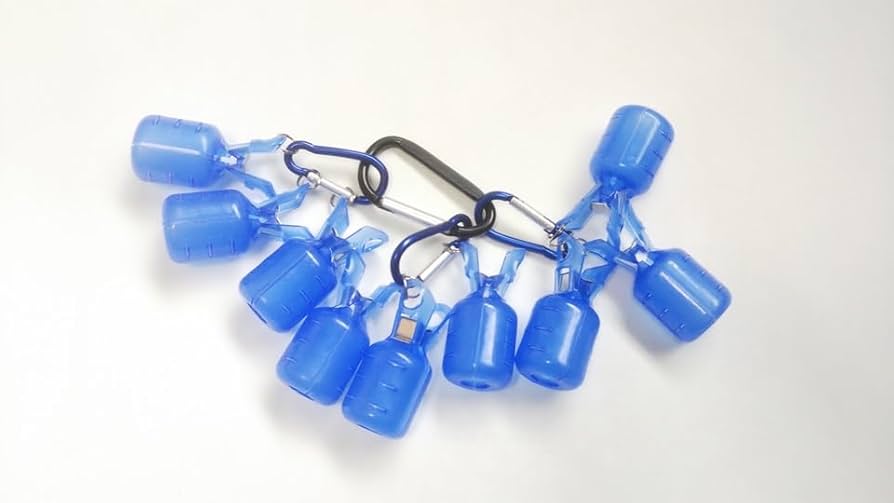 エギ王、デュエル他カラビナ付き Amazon | エギカバー エギホルダー 9個セット カラビナ付き