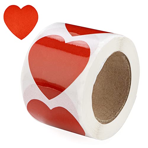 Red Heart Stickers For Valentines Day - Valentines Stickers & Decorations - Heart-Shaped Valentine Stickers For Kids & Adults (Large Heart Shaped Sticker) #TOP27
