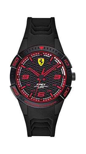 0840032 Ferrari Scuderia Apex Mens Analog Black Casual Quartz Ferrari