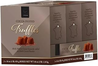Cocoa Dusted Truffles, 3 pk. 3x 16oz Contains NO Palm Oil, Gluten, and Artificial Flavors, Certified Kosher, and Non-GMO