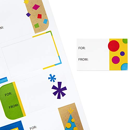 Hallmark Gift Tag Stickers - All Occasion (80 Labels, 5 Designs) For Birthdays, Engagements, Weddings, Baby Showers, Holidays And More #TOP5