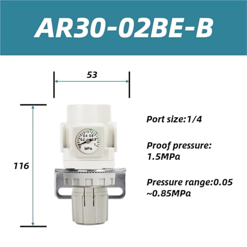Régulateur AR20-02BG-B pour stabiliser l'air d'atelier - 3