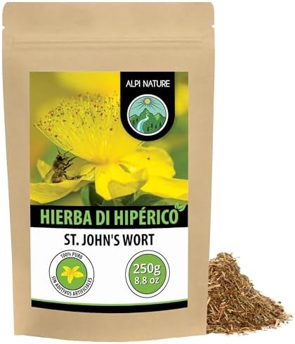 Alpi Nature Hierba de San Juan 250g, Hipérico Seco, Té de Hipéric...