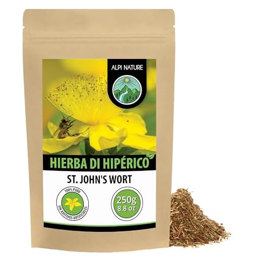 Hipérico (250g), hierba de San Juan, cortado, secado suavemente, 100% natural
